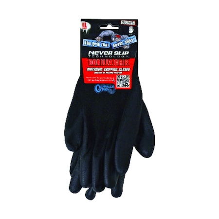 Grease Monkey Grease Monkey Gorilla Grip Gloves Black L 1 pair 25053-26